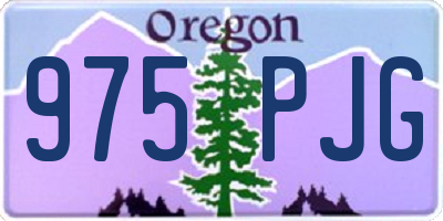 OR license plate 975PJG