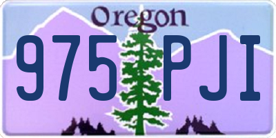 OR license plate 975PJI