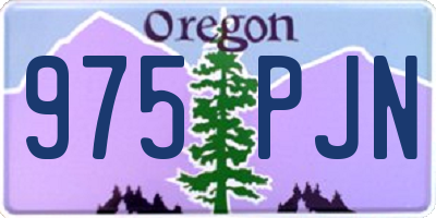 OR license plate 975PJN