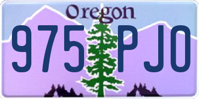 OR license plate 975PJO