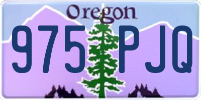 OR license plate 975PJQ