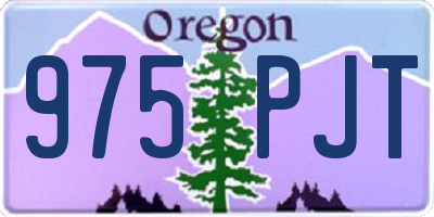 OR license plate 975PJT