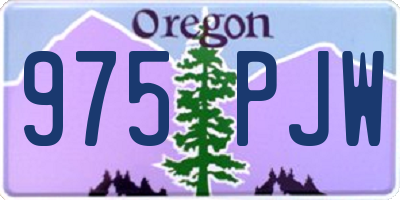 OR license plate 975PJW