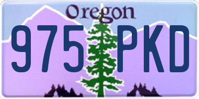 OR license plate 975PKD