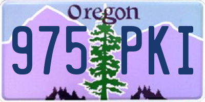 OR license plate 975PKI