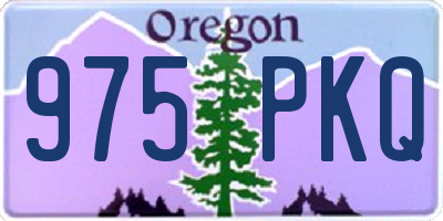 OR license plate 975PKQ