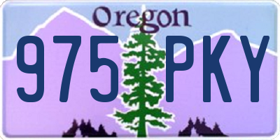 OR license plate 975PKY