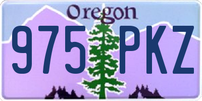 OR license plate 975PKZ