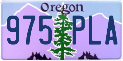 OR license plate 975PLA