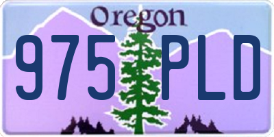 OR license plate 975PLD