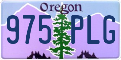 OR license plate 975PLG