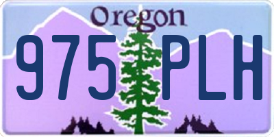 OR license plate 975PLH