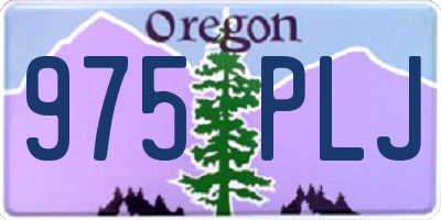 OR license plate 975PLJ