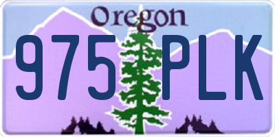 OR license plate 975PLK