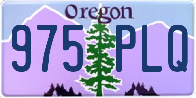 OR license plate 975PLQ