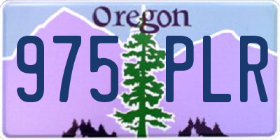 OR license plate 975PLR