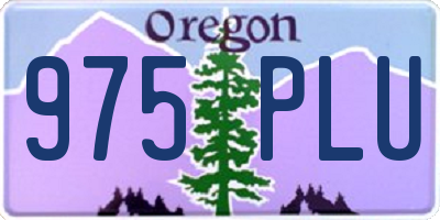 OR license plate 975PLU