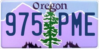 OR license plate 975PME