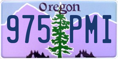 OR license plate 975PMI