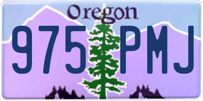 OR license plate 975PMJ