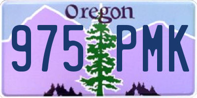 OR license plate 975PMK