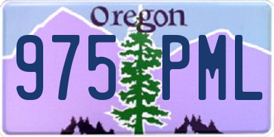 OR license plate 975PML