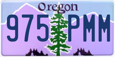 OR license plate 975PMM