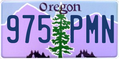 OR license plate 975PMN