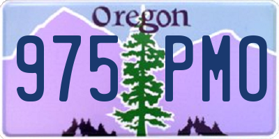 OR license plate 975PMO