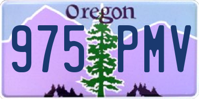 OR license plate 975PMV