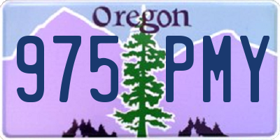 OR license plate 975PMY