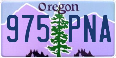 OR license plate 975PNA