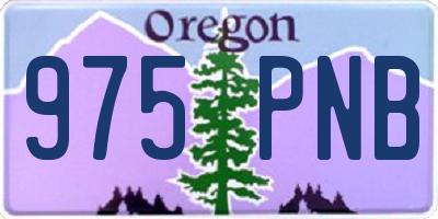 OR license plate 975PNB