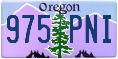 OR license plate 975PNI