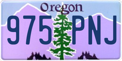 OR license plate 975PNJ