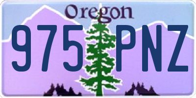 OR license plate 975PNZ