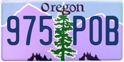 OR license plate 975POB