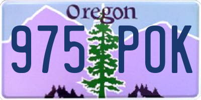 OR license plate 975POK