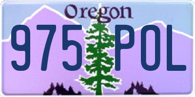 OR license plate 975POL