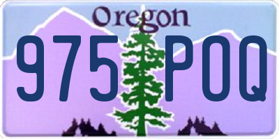 OR license plate 975POQ