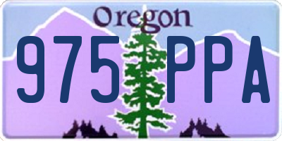 OR license plate 975PPA