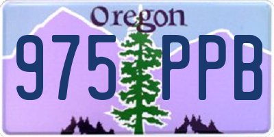 OR license plate 975PPB
