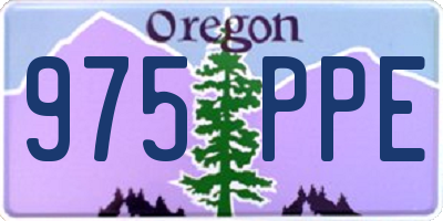 OR license plate 975PPE