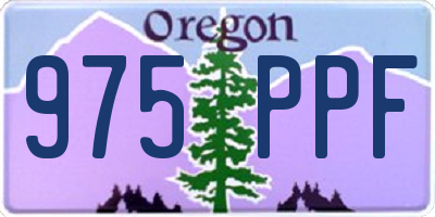OR license plate 975PPF