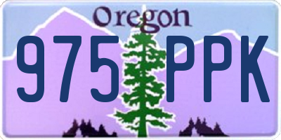 OR license plate 975PPK