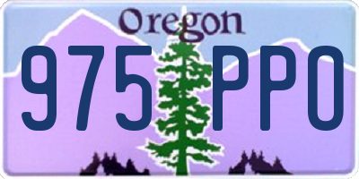 OR license plate 975PPO