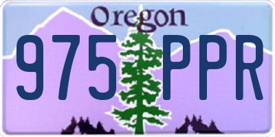 OR license plate 975PPR