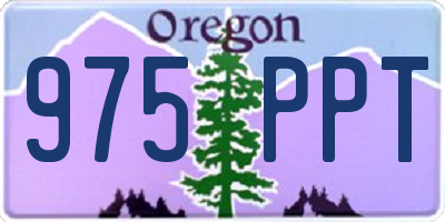OR license plate 975PPT