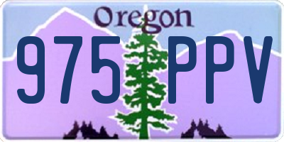 OR license plate 975PPV