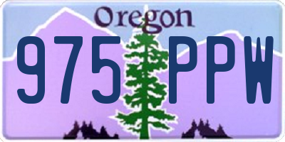 OR license plate 975PPW